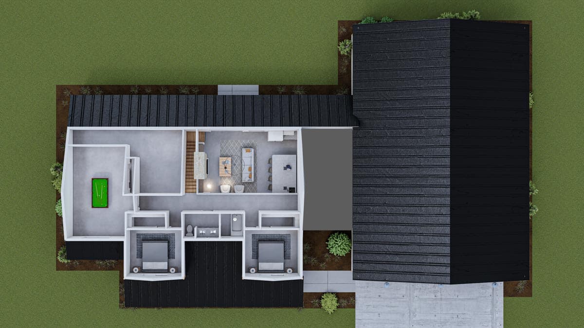 Plan 400003FTY: Exclusive Modern Farmhouse Plan with Oversized Garage - Image #23 - Country, Farmhouse, Modern Farmhouse, New American