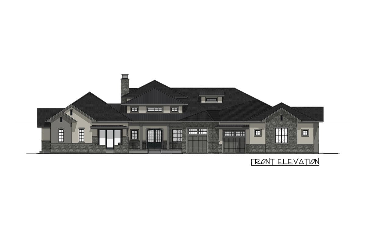 Plan 64522SC: Luxury Ranch Home Plan with Walkout Basement - Image #46 - Craftsman, Mountain, Prairie, Ranch