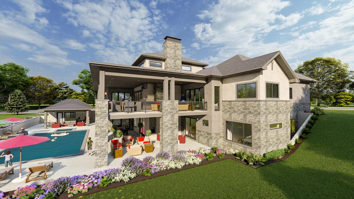 Plan 64522SC: Luxury Ranch Home Plan with Walkout Basement - Image #5 - Craftsman, Mountain, Prairie, Ranch