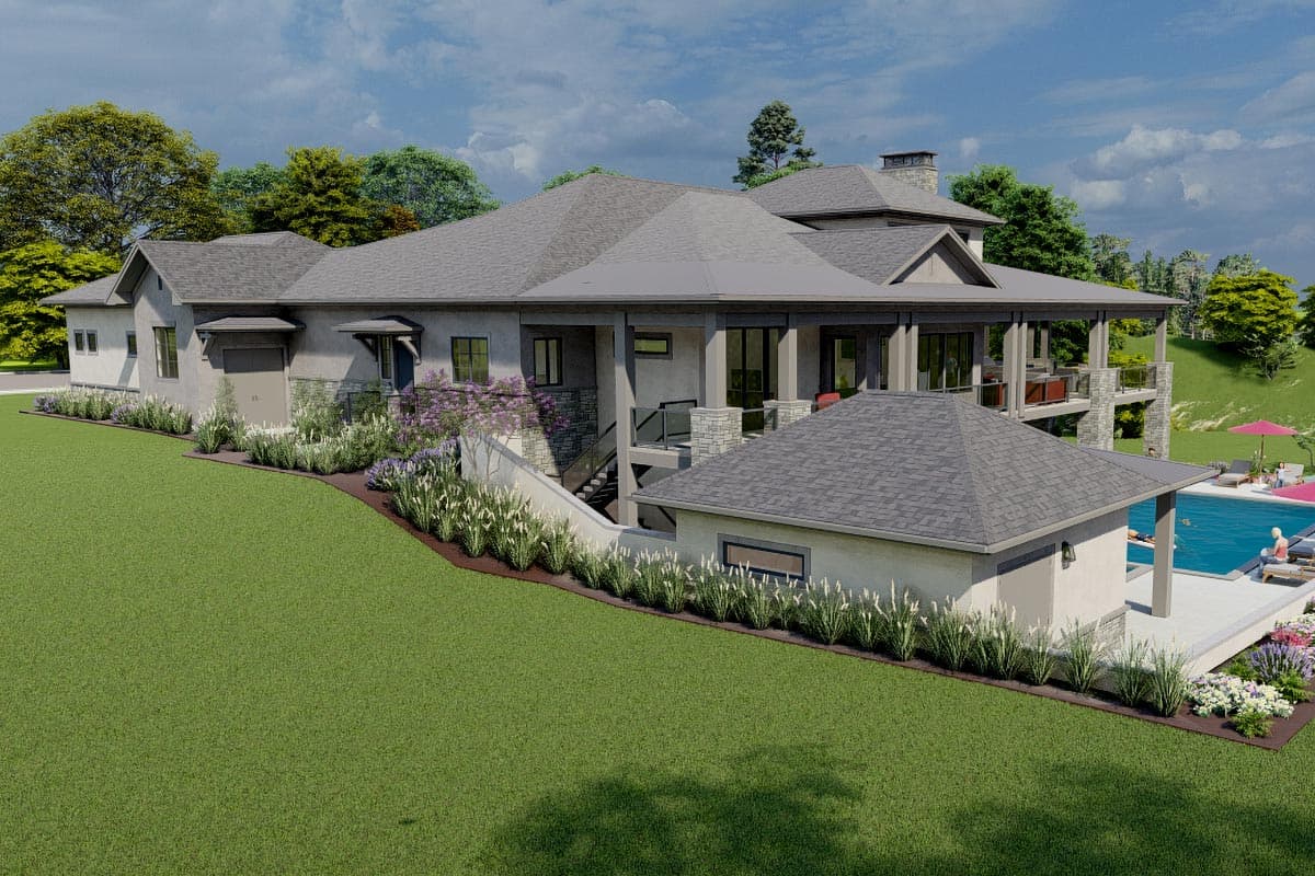 Plan 64522SC: Luxury Ranch Home Plan with Walkout Basement - Image #8 - Craftsman, Mountain, Prairie, Ranch