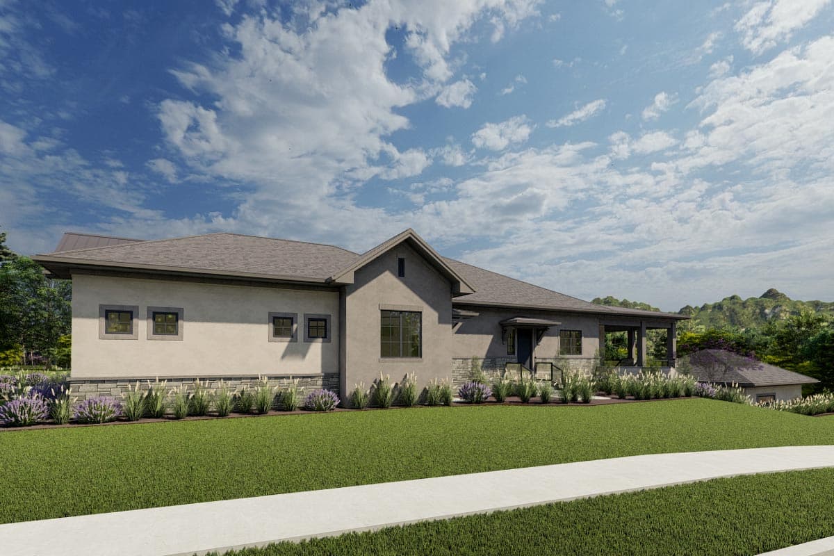 Plan 64522SC: Luxury Ranch Home Plan with Walkout Basement - Image #10 - Craftsman, Mountain, Prairie, Ranch