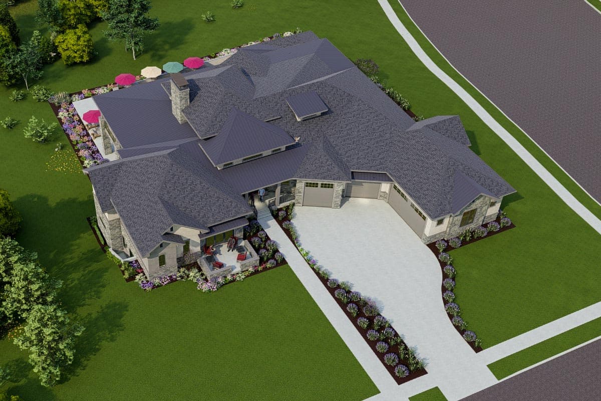 Plan 64522SC: Luxury Ranch Home Plan with Walkout Basement - Image #12 - Craftsman, Mountain, Prairie, Ranch