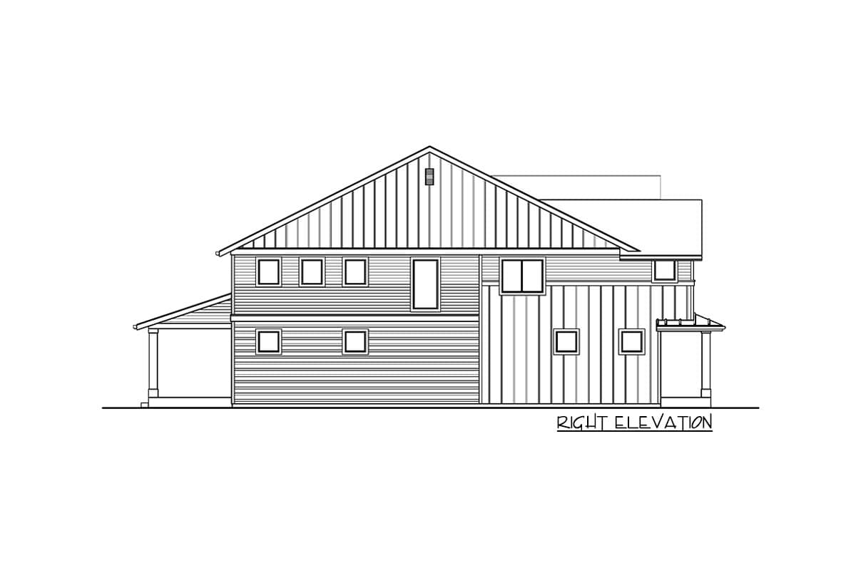 Plan 737050LVL: 5-Bed New American Home Plan with Guest Suite / Den - 3162 Sq Ft - Image #5 - Country, Modern Farmhouse, New American