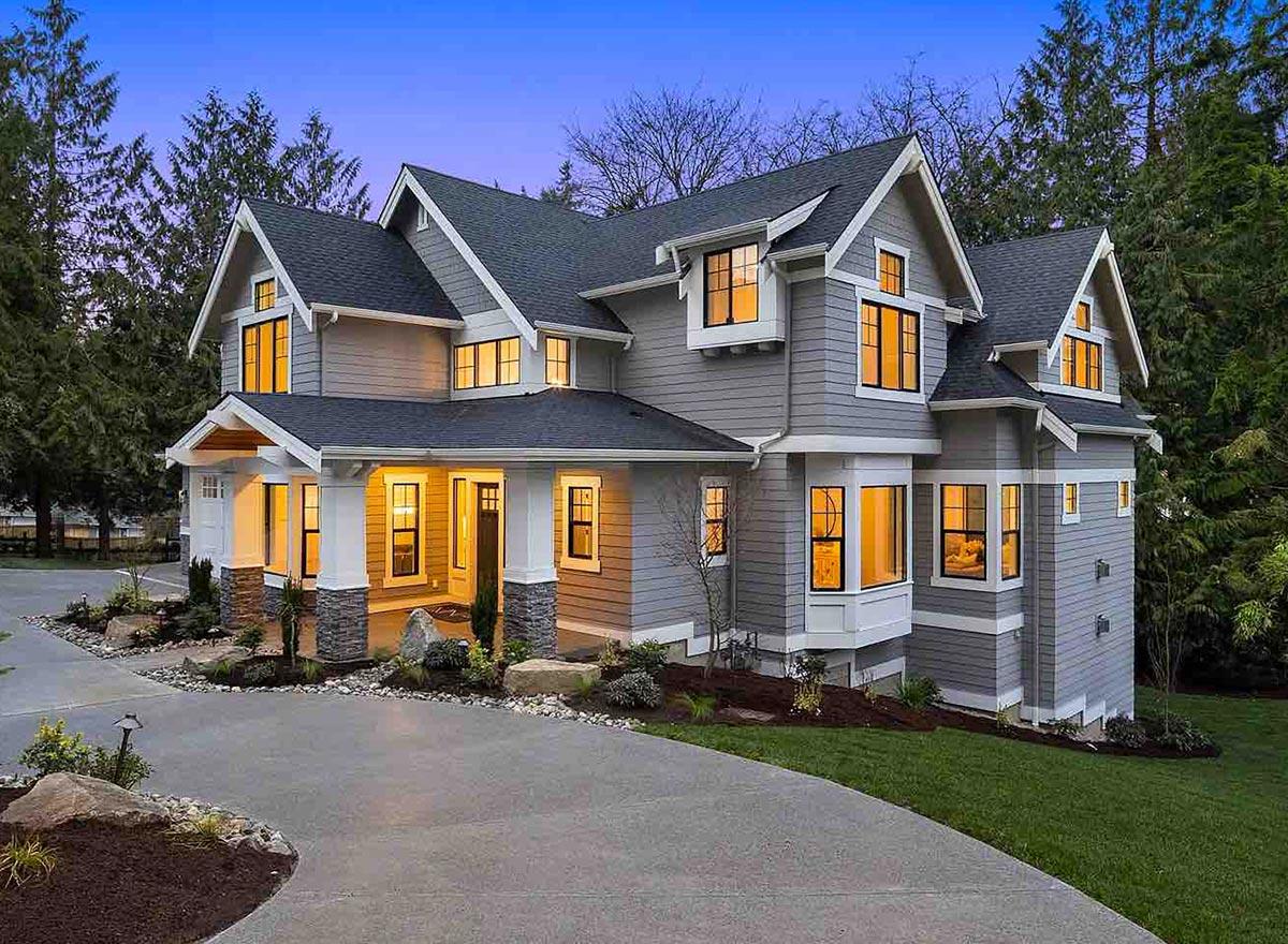 Plan 23033JD: Craftsman Dream Home Plan Designed for a Rear Sloping Lot - Image #7 - Craftsman, New American, Northwest, Shingle