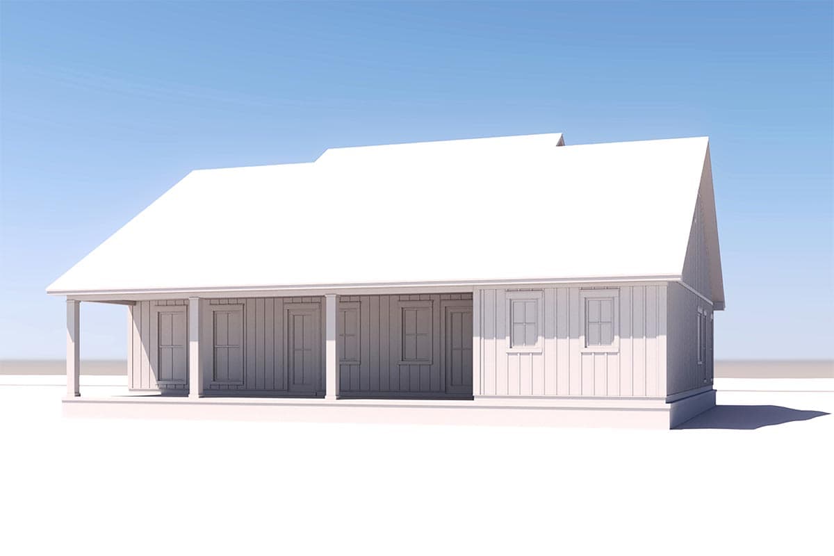 Plan 51888HZ: 3-Bed Modern Farmhouse Plan Just Under 2,500 Square Feet - Image #9 - Country, Farmhouse, Modern Farmhouse, New American, Southern