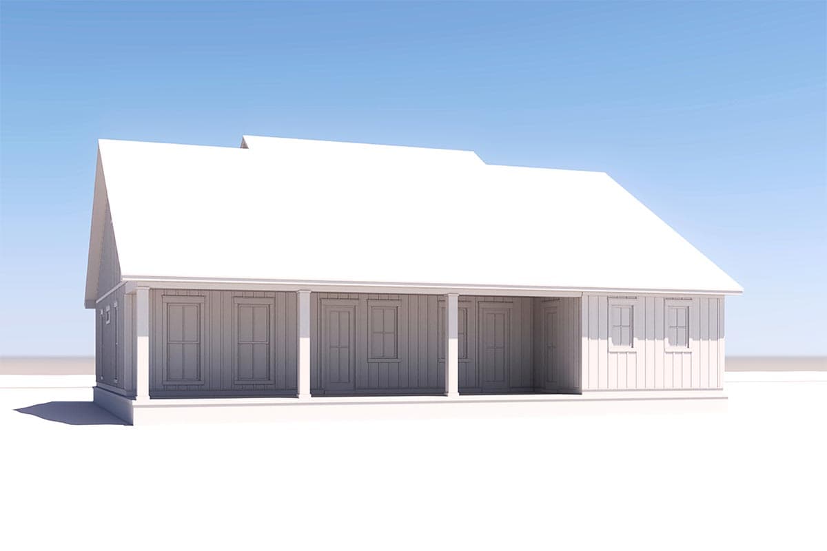 Plan 51888HZ: 3-Bed Modern Farmhouse Plan Just Under 2,500 Square Feet - Image #10 - Country, Farmhouse, Modern Farmhouse, New American, Southern