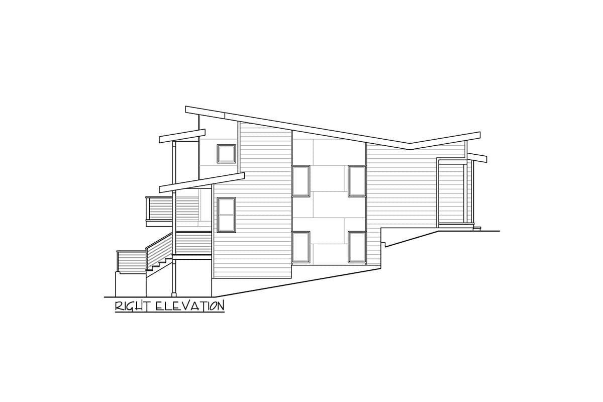 Plan 72318DA: Two Unit Modern Home Plan with Upstairs Living - Image #4 - Contemporary, Modern