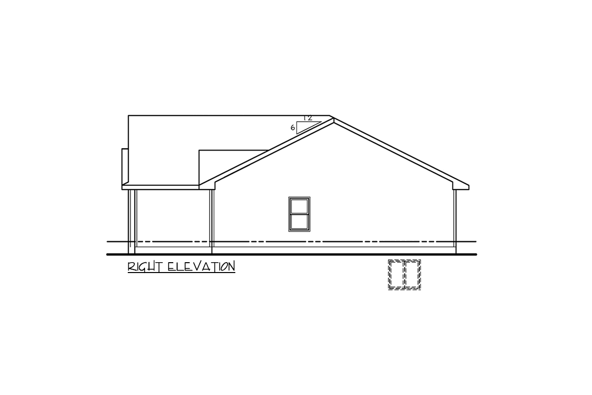 Plan 42704DB: Duplex House Plan with 3 Clustered Bedrooms and a 2-Car Garage - 1176 Sq Ft Each - Image #4 - Ranch, Traditional