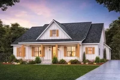 4-Bed Modern Farmhouse with Split-Bedroom Layout - 1880 Sq Ft