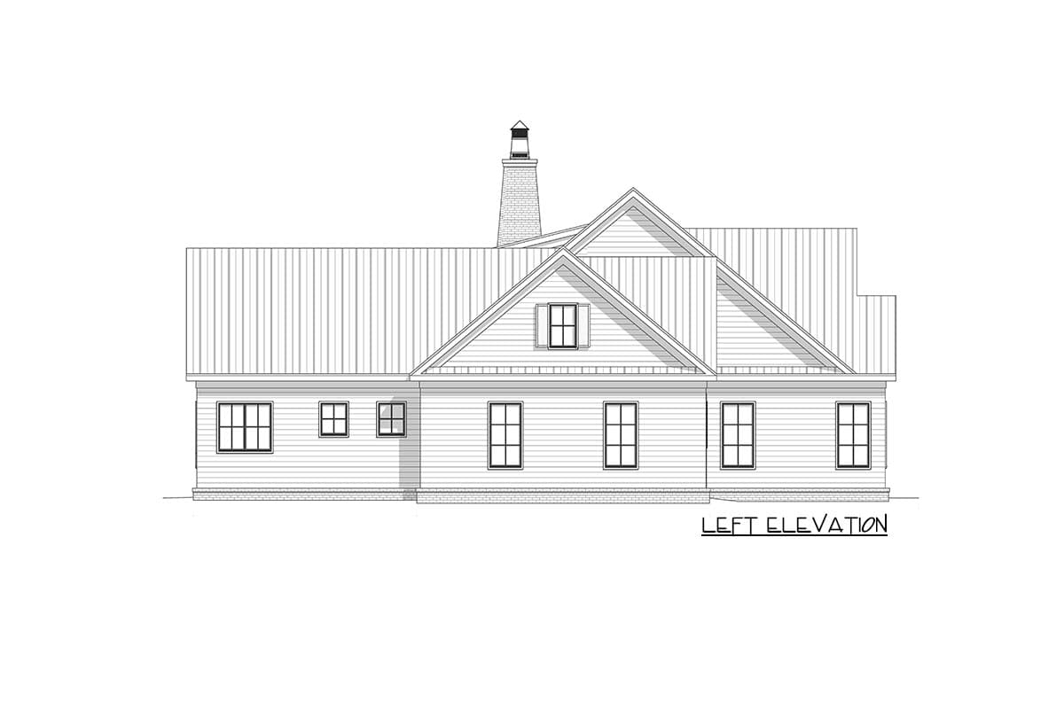 Plan 865013SHW: 3-Bed New American Home Plan with First Floor Primary Bedroom - 2620 Sq Ft - Image #16 - Craftsman, New American