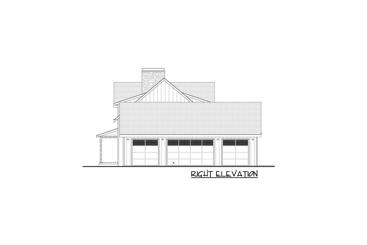 Plan 365017PED: 5-Bed Modern Farmhouse Plan with Vaulted Living Spaces - Image #46 - Farmhouse, Modern Farmhouse, New American