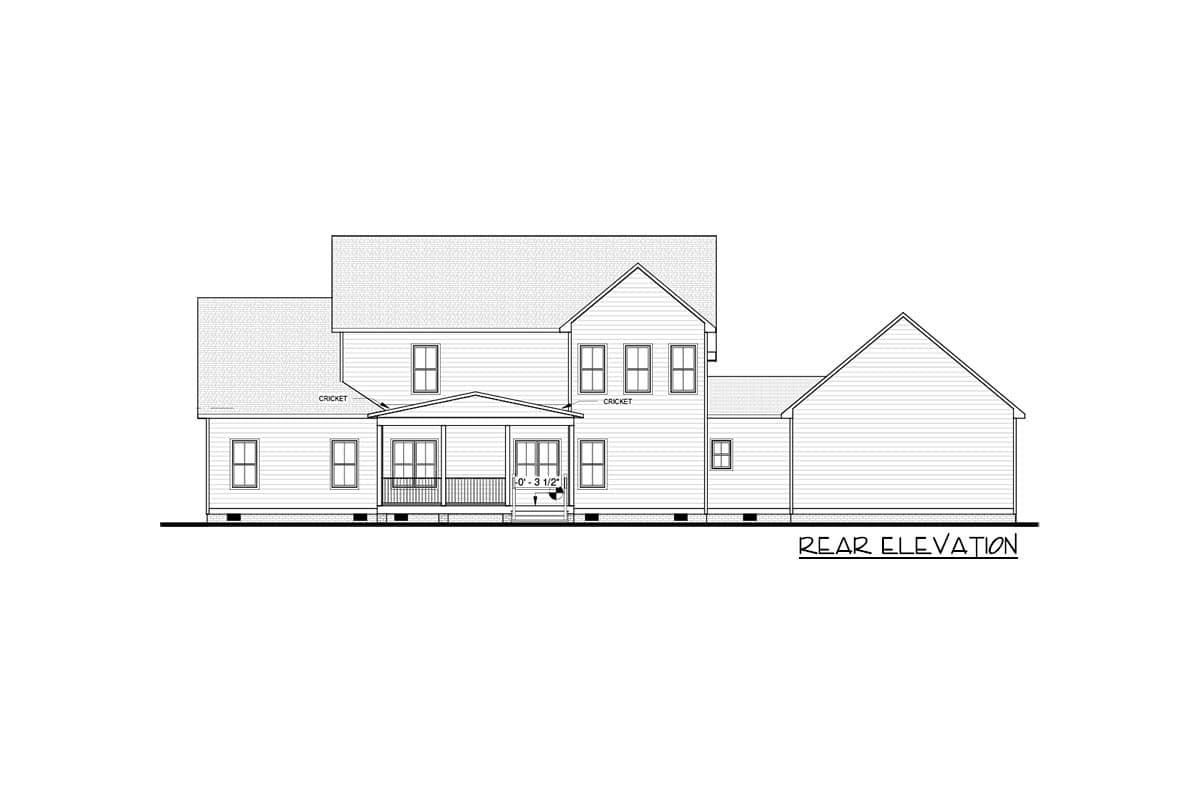 Plan 83618CRW: 5-Bed Modern Farmhouse House Plan with Home Office - 3653 Sq Ft - Image #15 - Country, Modern Farmhouse, New American, Traditional