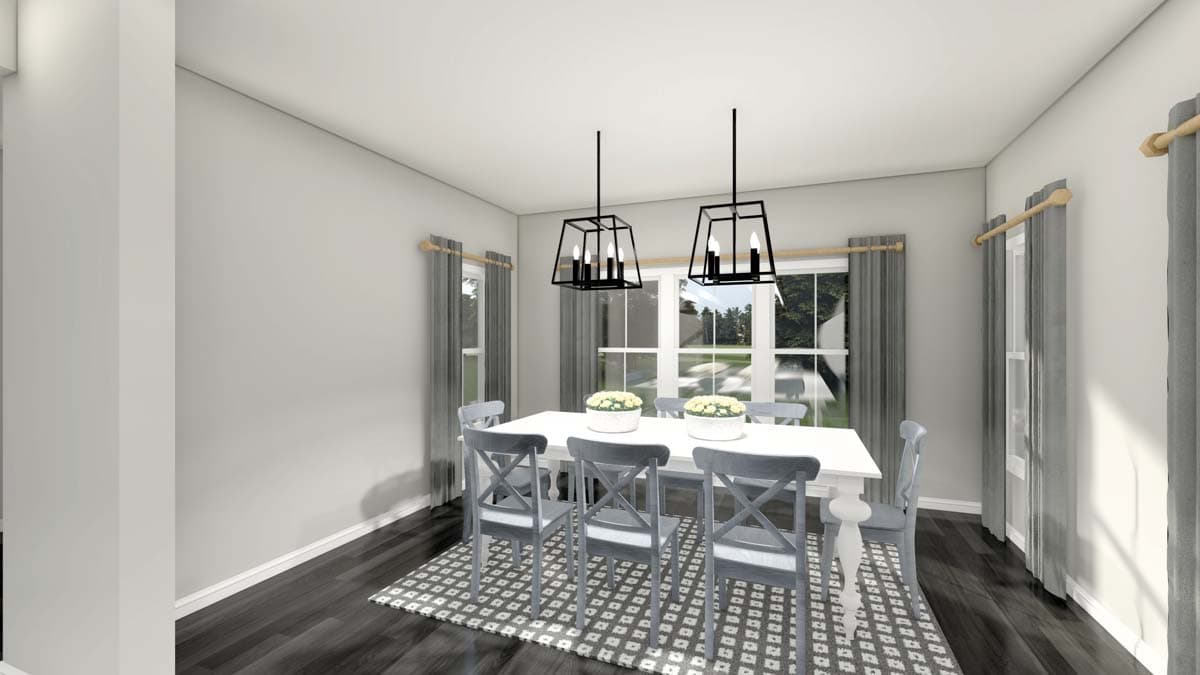 Plan 83618CRW: 5-Bed Modern Farmhouse House Plan with Home Office - 3653 Sq Ft - Image #6 - Country, Modern Farmhouse, New American, Traditional