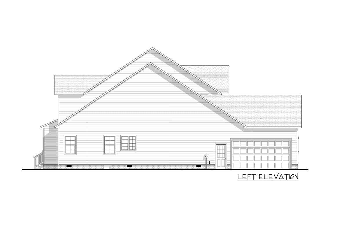 Plan 83619CRW: 5-Bed New American House Plan with Home Office - 3986 Sq Ft - Image #10 - New American, Traditional