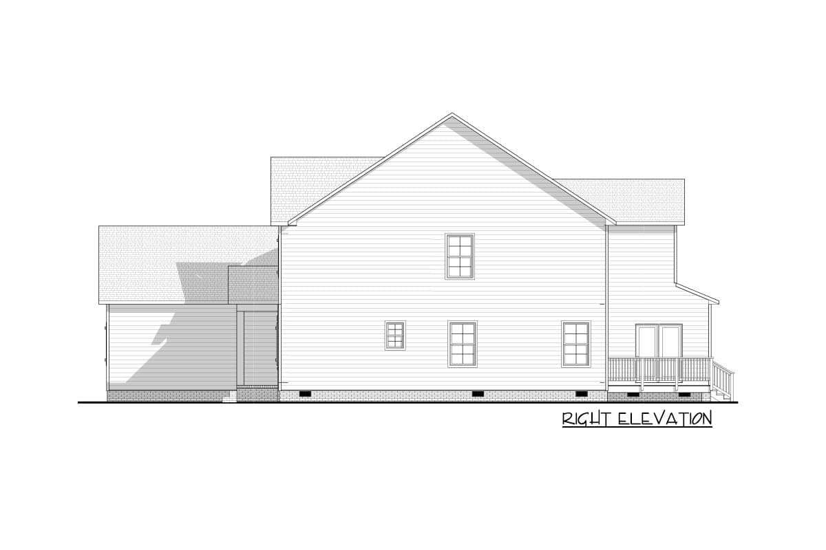 Plan 83619CRW: 5-Bed New American House Plan with Home Office - 3986 Sq Ft - Image #12 - New American, Traditional