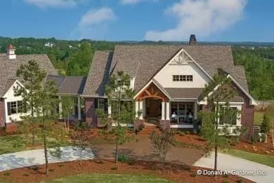 3-Bed Mountain Craftsman Plan with Walkout Basement