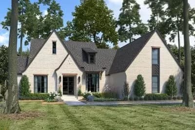 Transitional Home Plan with Split-Bed Layout and Bonus Room