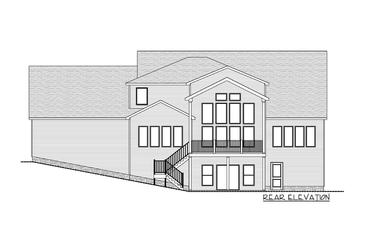 Plan 911017JVD: New American Home Plan with Two Story Great Room and a 3-Car Garage - Image #12 - Country, Craftsman, Modern Farmhouse, New American, Traditional
