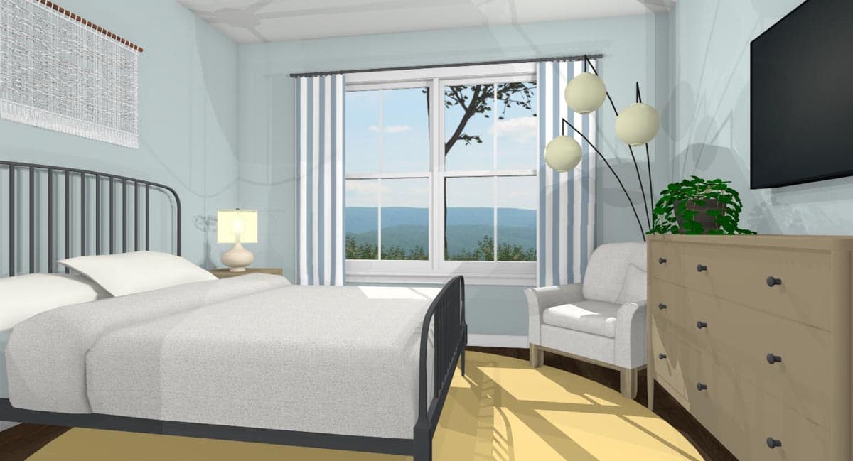 Plan 430817SNG: 500 Square Foot Smart-sized One-bedroom Home Plan - Image #9 - Cabin, Cottage, Country, Rustic