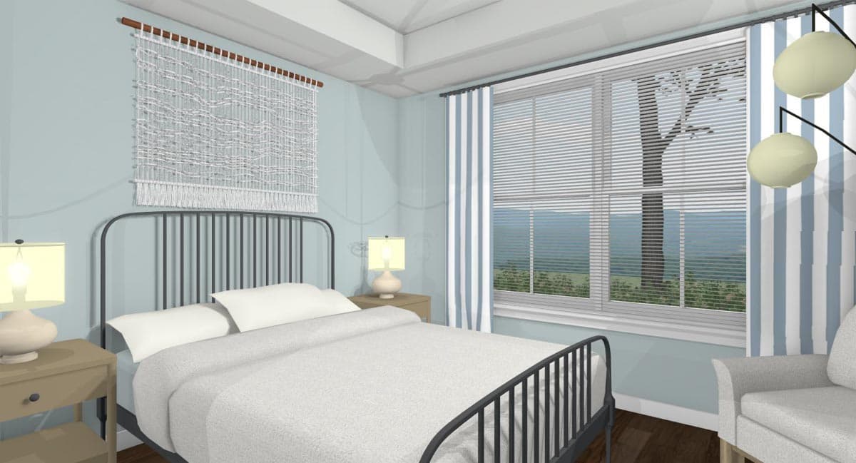 Plan 430817SNG: 500 Square Foot Smart-sized One-bedroom Home Plan - Image #10 - Cabin, Cottage, Country, Rustic