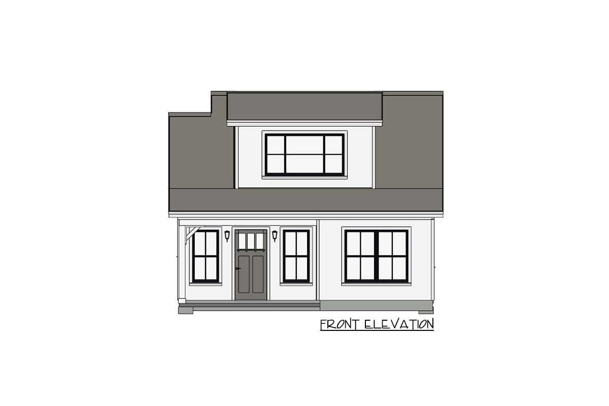 Plan 430818SNG: 750 Square Foot ADU-friendly Country Cottage - Image #14 - Cottage, Country, Craftsman