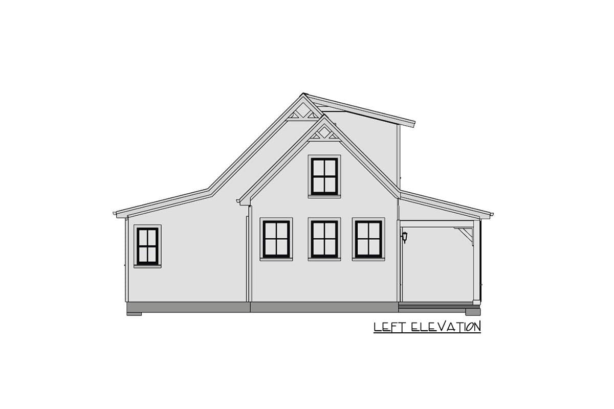 Plan 430818SNG: 750 Square Foot ADU-friendly Country Cottage - Image #15 - Cottage, Country, Craftsman