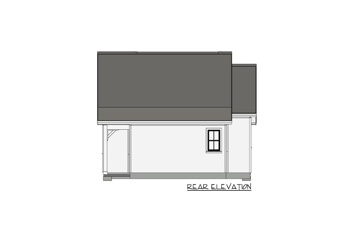 Plan 430818SNG: 750 Square Foot ADU-friendly Country Cottage - Image #16 - Cottage, Country, Craftsman