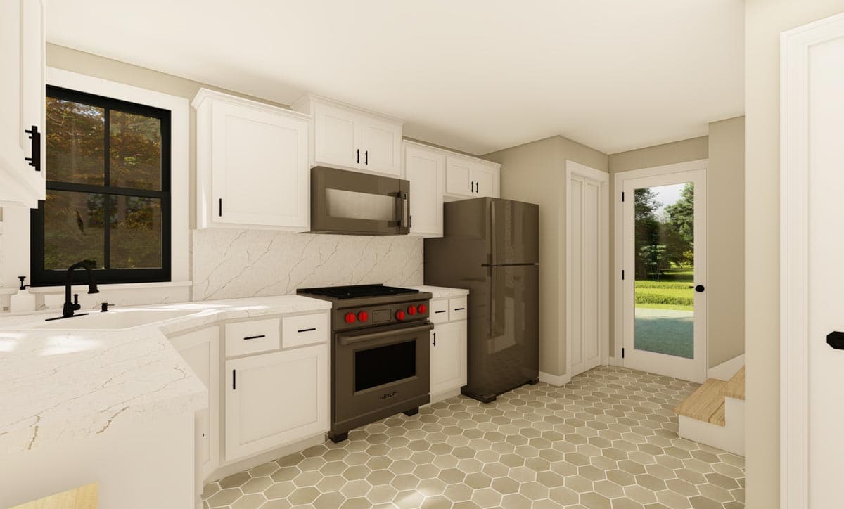 Plan 430818SNG: 750 Square Foot ADU-friendly Country Cottage - Image #7 - Cottage, Country, Craftsman