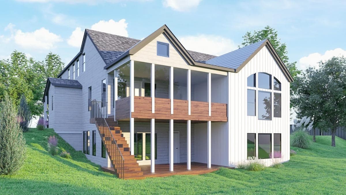 Plan 25728GE: Versatile Waterfront House Plan with Optional Walkout Basement and Upstairs Suite - Image #4 - Coastal, Craftsman, Mountain, New American