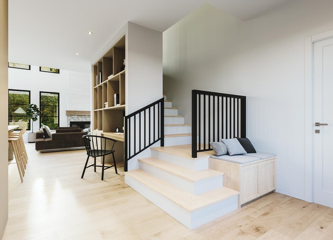 Plan 22626DR: 3-Bed New American Farmhouse Plan with 2-story Great Room and Home Office - 2219 Sq Ft - Image #5 - Country, Farmhouse, Modern Farmhouse, New American, Northwest