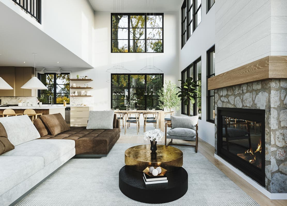 Plan 22626DR: 3-Bed New American Farmhouse Plan with 2-story Great Room and Home Office - 2219 Sq Ft - Image #9 - Country, Farmhouse, Modern Farmhouse, New American, Northwest