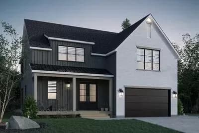 3-Bed New American Farmhouse Plan with 2-story Great Room and Home Office - 2219 Sq Ft