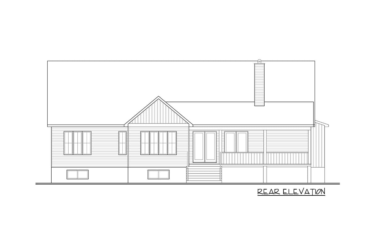 Plan 22629DR: Contemporary New American House Plan with Home Office and Couryard-entry Garage - Image #19