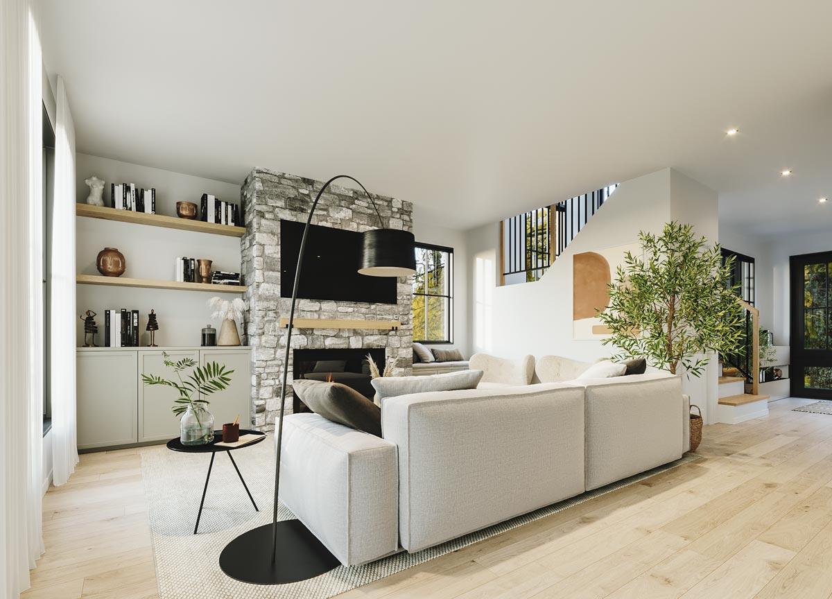 Plan 22630DR: Modern Farmhouse with Dual-access Mudroom and a Main Floor Home Office - Image #6 - Country, Craftsman, Modern Farmhouse, New American