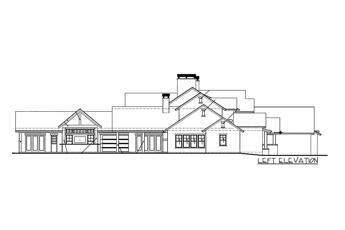 Plan 95138RW: Luxury Mountain Craftsman Plan with Guest Wing - Architectural Designs - Image #4 - Craftsman, Mountain, New American, Rustic
