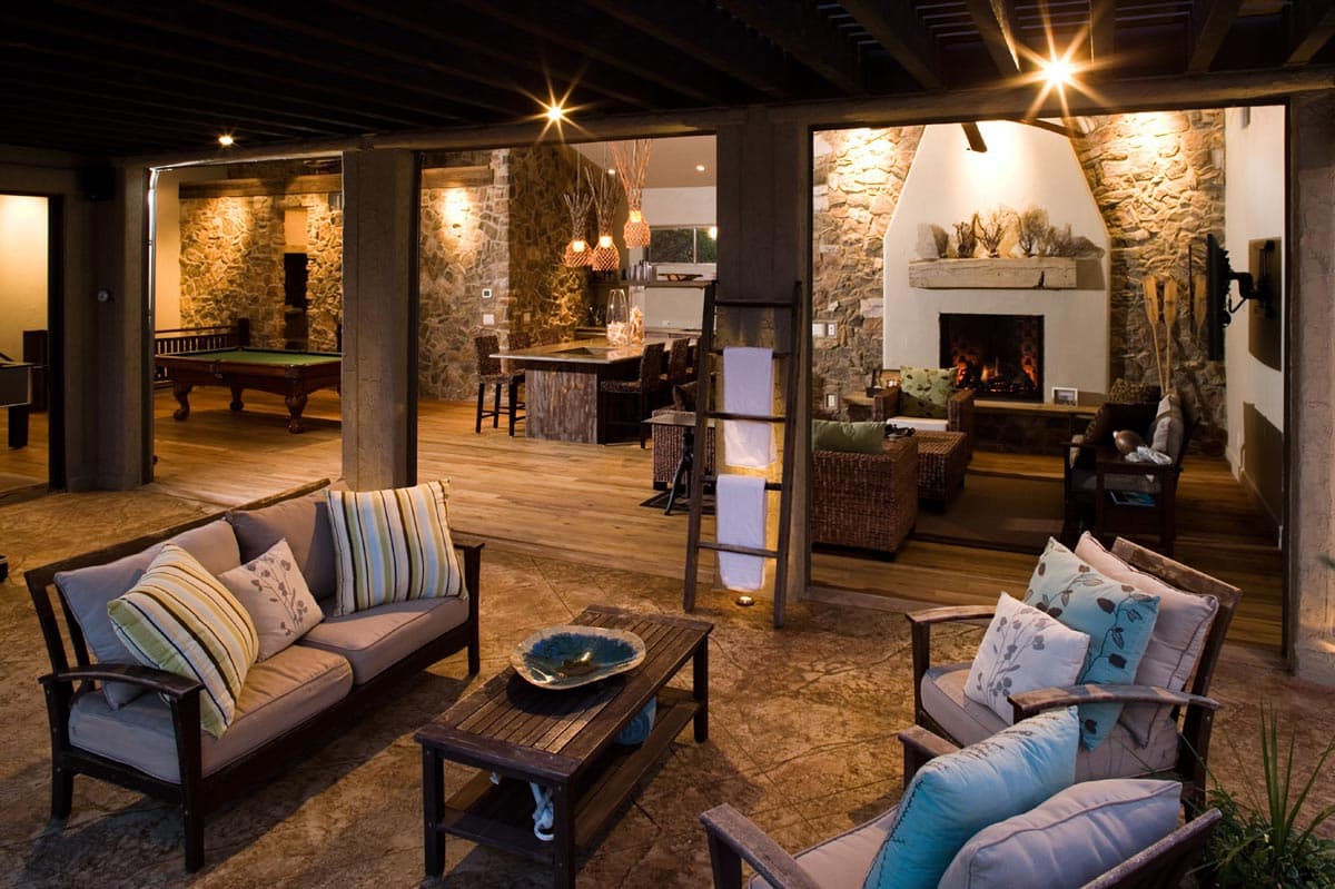 Plan 95143RW: Pool House with Large Rec Room and Indoor/Outdoor Interplay - Image #7 - Craftsman, Mountain, Rustic