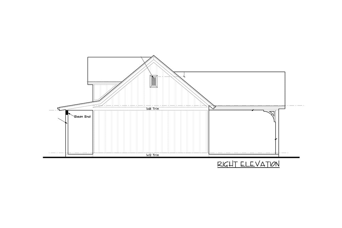 Plan 95146RW: One-bed Craftsman Guest House Plan with Vaulted Living Room - Image #6 - Country, Craftsman, New American