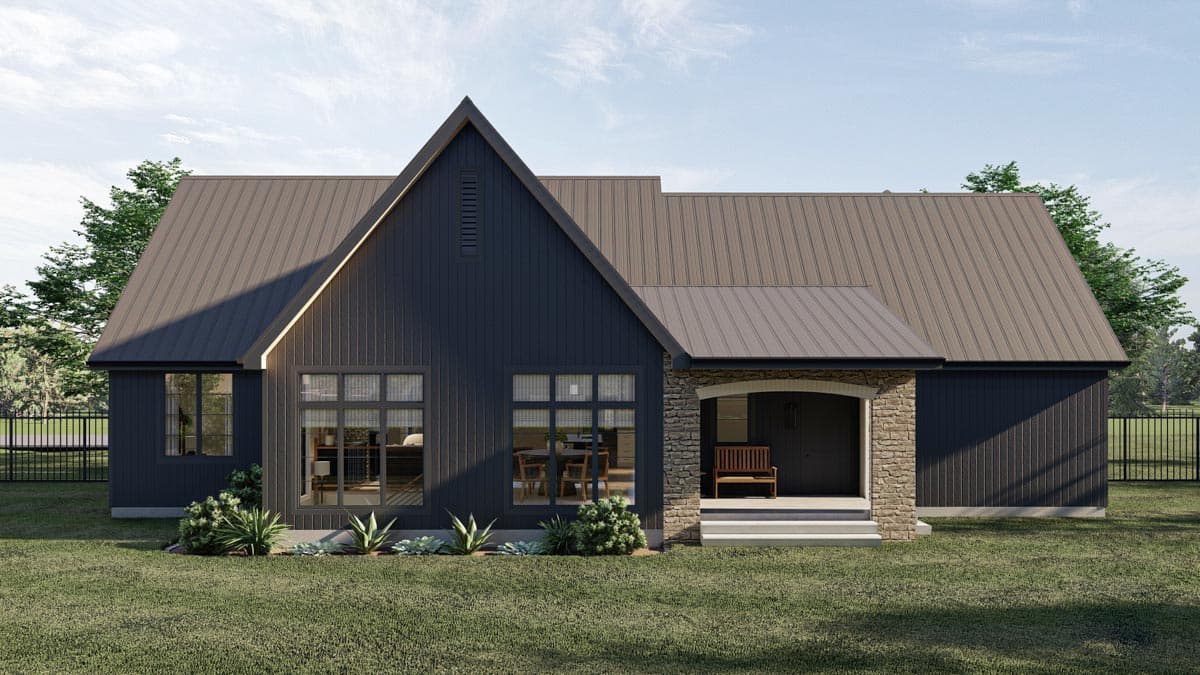 Plan 623078DJ: Transitional House Plan with Stucco Exterior and Steep Rooflines - Image #8 - Contemporary, Cottage, Country, European, Transitional