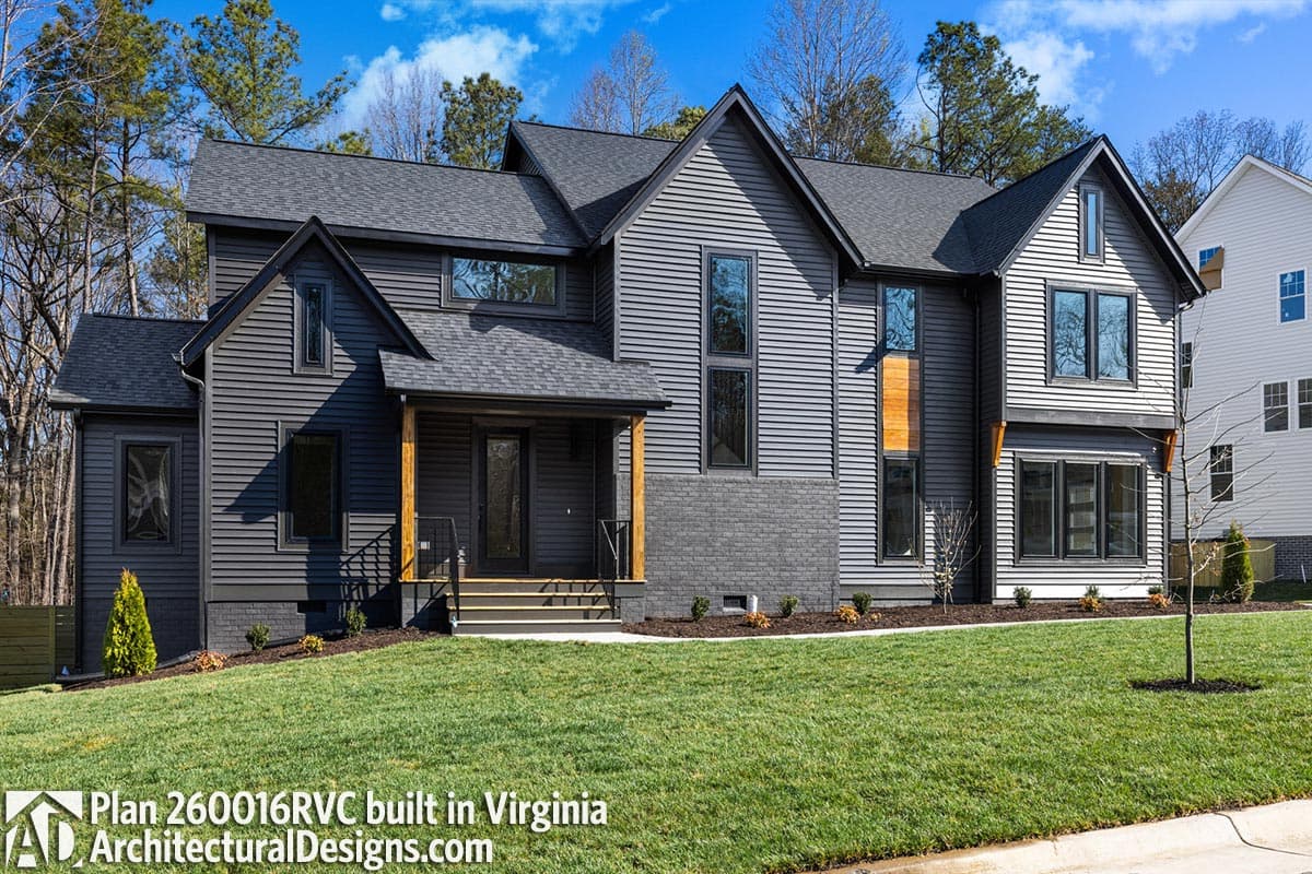 build gallery item - New American House Plan 260016RVC Comes to Life in Virginia