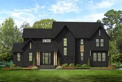 5-Bed New American House Plan with Home Office - 3372 Sq Ft