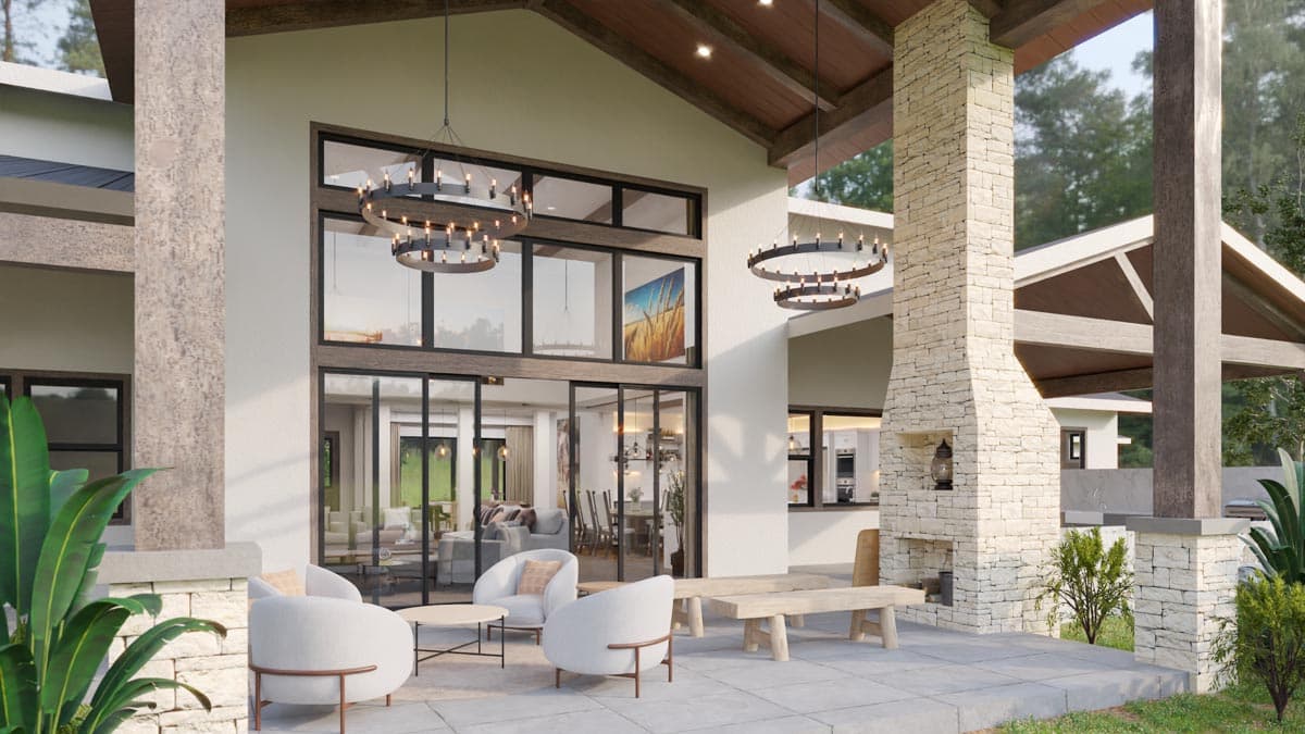 Plan 85353MS: Luxury Rustic Ranch with 3 Bedroom Suites and Laundry in the Master Suite - Image #9 - Country, Hill Country, Mountain, Ranch, Rustic