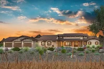 Luxury Rustic Ranch with 3 Bedroom Suites and Laundry in the Master Suite