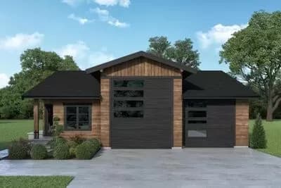 Rustic Carriage House with Garden Shed