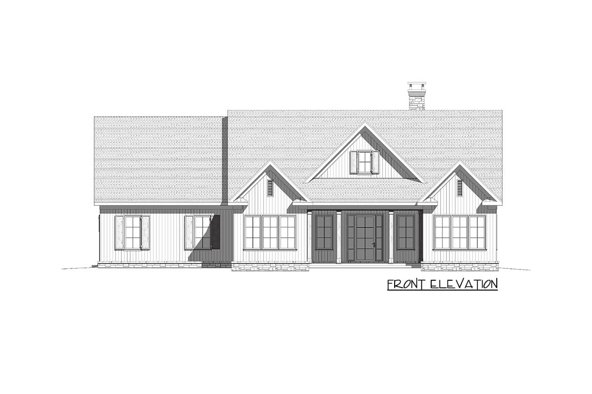 Plan 865014SHW: 3-Bed Craftsman Ranch with Bonus Room - Image #23 - Country, Craftsman, Farmhouse, Modern Farmhouse, New American, Ranch