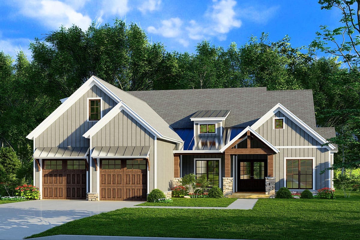 Plan 70743MK: New American Bungalow with Grilling Porch - 1958 Sq Ft - Image #5 - Bungalow, Country, Craftsman, New American