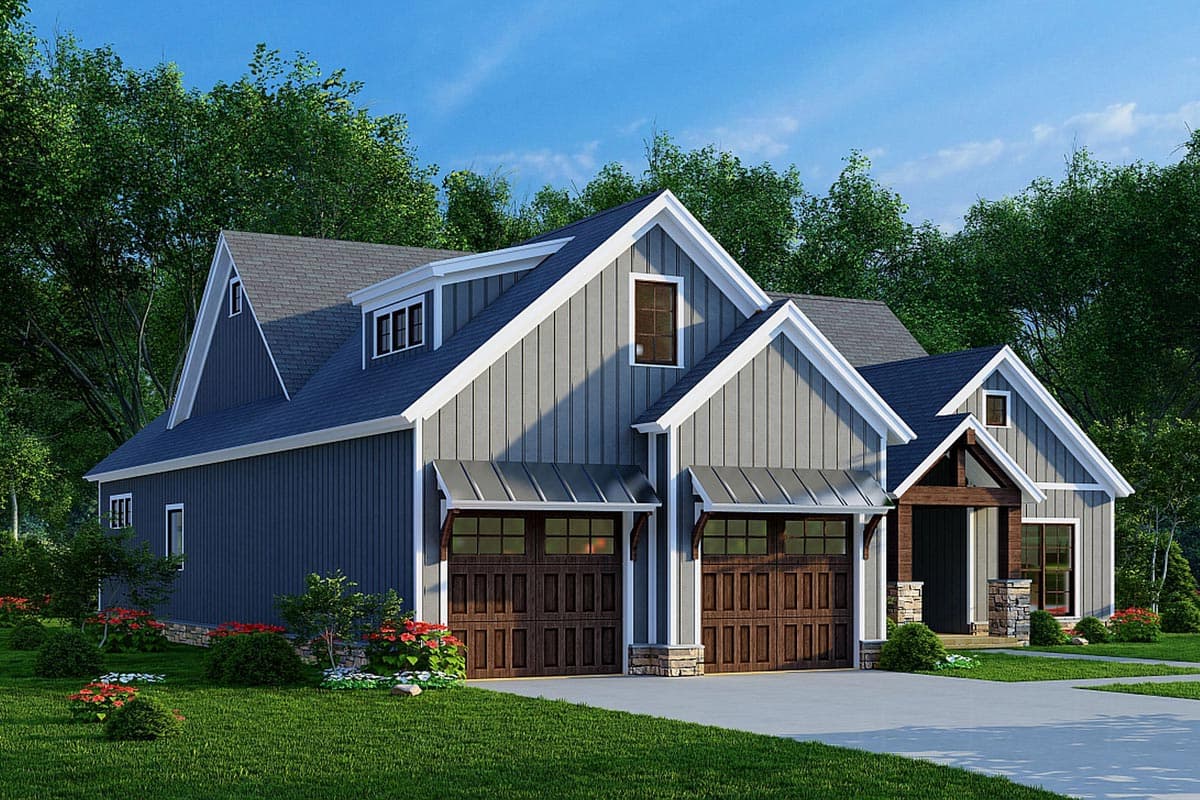 Plan 70743MK: New American Bungalow with Grilling Porch - 1958 Sq Ft - Image #7 - Bungalow, Country, Craftsman, New American