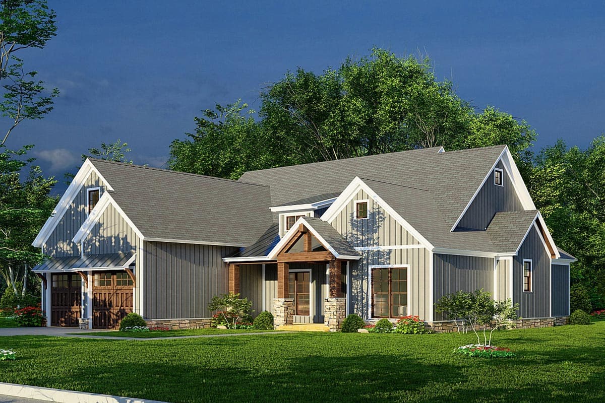 Plan 70743MK: New American Bungalow with Grilling Porch - 1958 Sq Ft - Image #6 - Bungalow, Country, Craftsman, New American