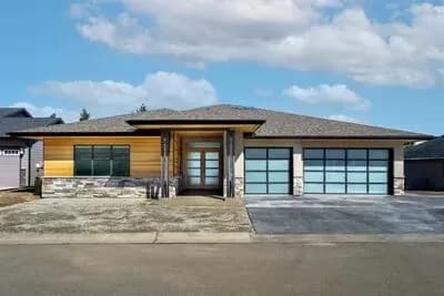 Modern Multi-generational Prairie-style Home Plan with Home Office
