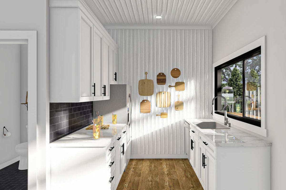 Plan 623079DJ: Pool House with 288 Square Foot Covered Patio - Image #6 - Country, Craftsman, New American