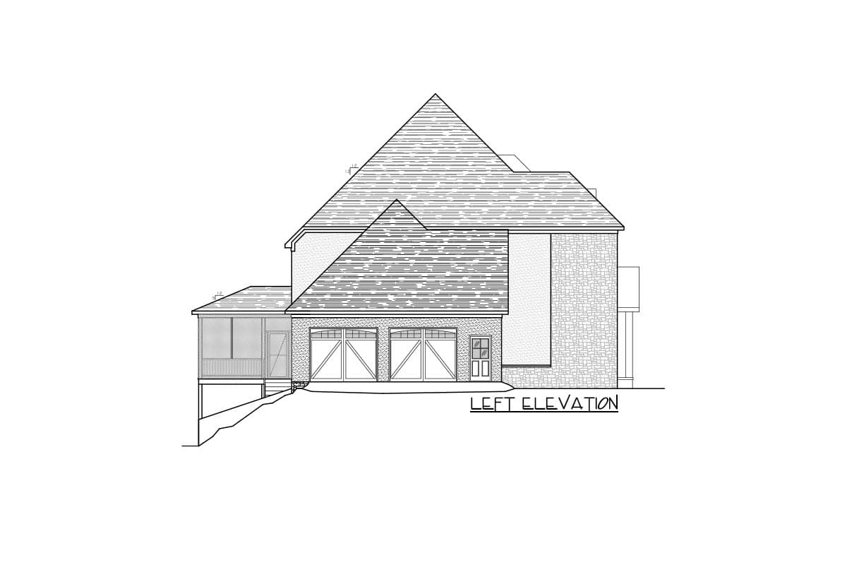 Plan 77648FB: 5-Bed Transitional House Plan with Finished Basement - Image #7 - European, Transitional